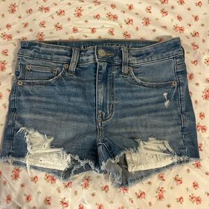 american eagle low rise jean shorts